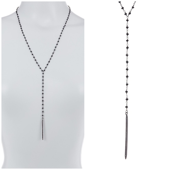 ADORNIA .30ct Spinal Diamond Spike Lariat Necklace - Picture 3 of 6